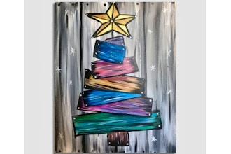Paint Nite: Barn Board Christmas Tree